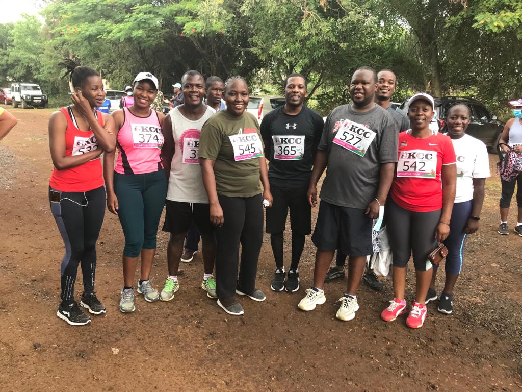 Below is  a picture from the marathoners during the World AIDs Day and Campaign match.
